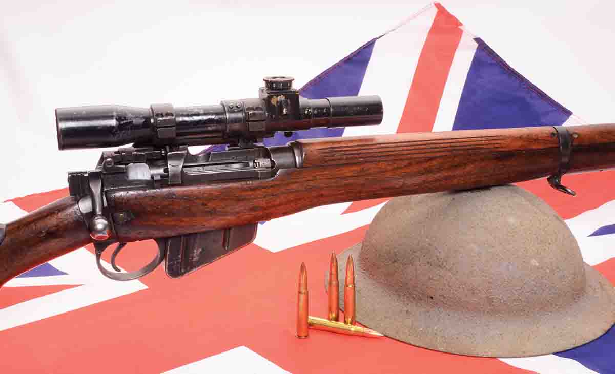 A British No. 4 Mk I 303 sniper rifle.